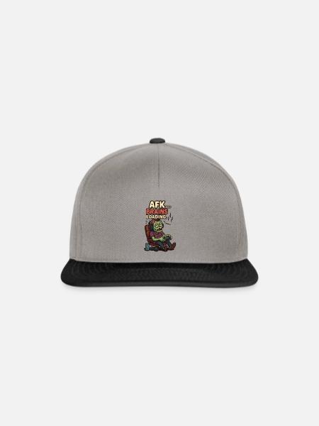 AFK Brains loading... - Snapback Cap - Graphit/Schwarz