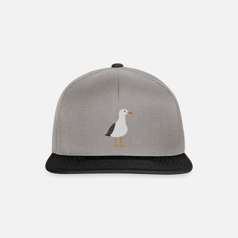 Möwe - Snapback Cap - Graphit/Schwarz