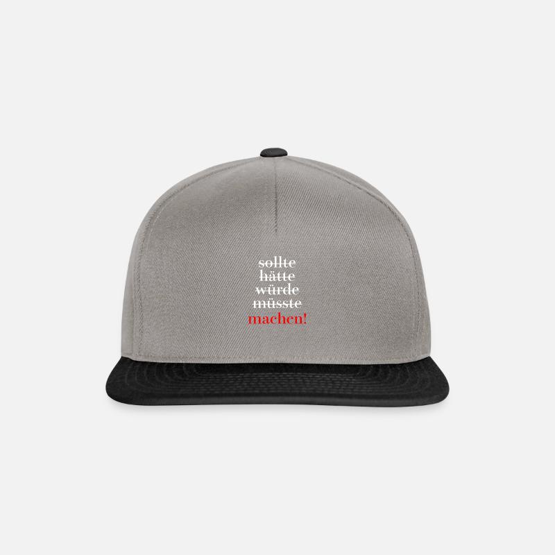 do it - Snapback Cap - Graphit/Schwarz