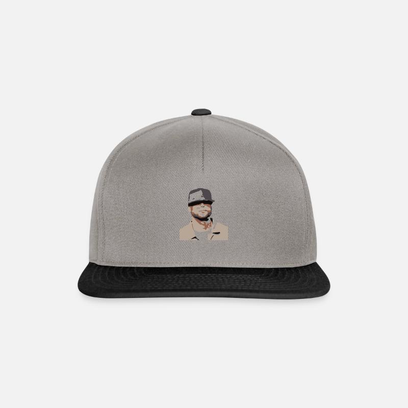 Booba - Casquette snapback - gris graphite/noir