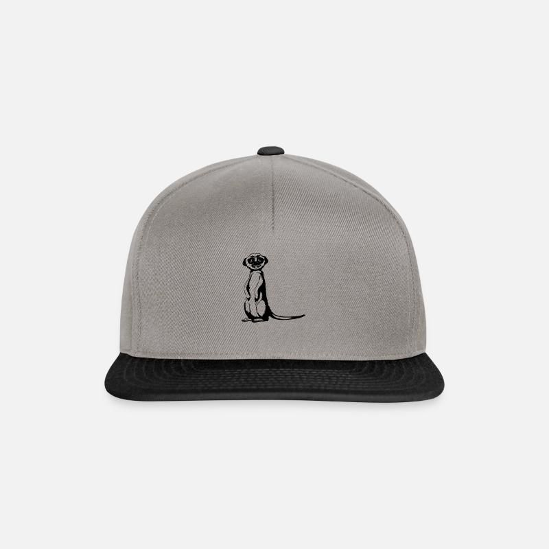 Erdmännchen - Snapback Cap - Graphit/Schwarz