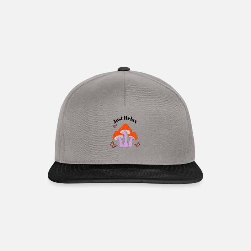 Pink Purple Psychedelic - Snapback Cap - Graphit/Schwarz