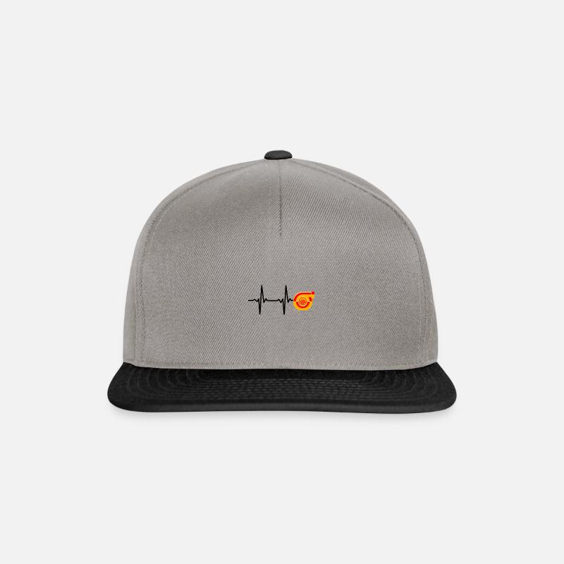 Turboherz - Snapback Cap - Graphit/Schwarz