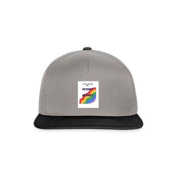Frieden - Snapback Cap - Graphit/Schwarz - Vorne