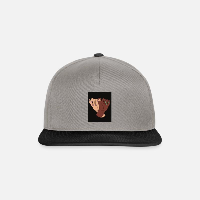 No racism. - Snapback Cap - Graphit/Schwarz