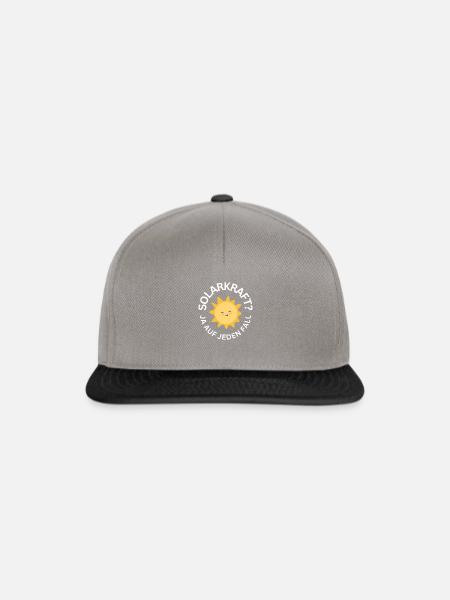 Solarkraft - Ja auf jeden Fall - Snapback Cap - Graphit/Schwarz