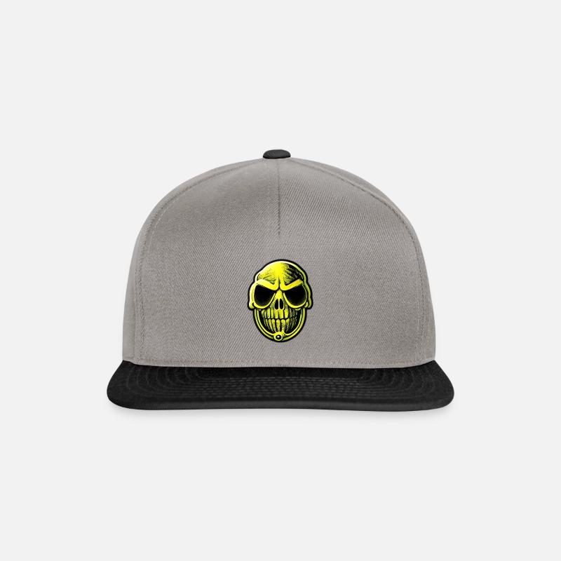 Zombie Lemon Head - Spooky Fruit - Snapback Cap - graphite/black