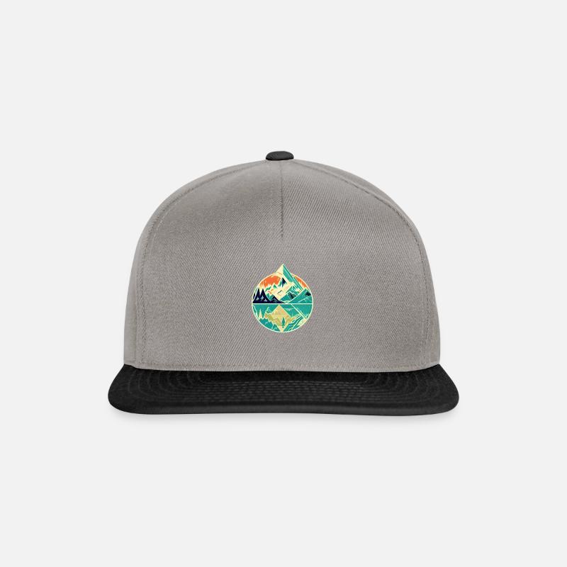 Mountains - Snapback Cap - Graphit/Schwarz