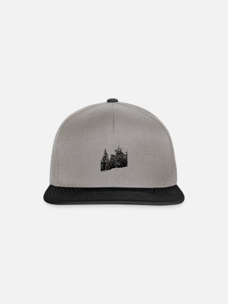 Winterwald - Snapback Cap - Graphit/Schwarz