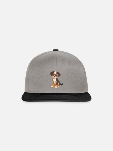 Herrchen Frauchen Hundebesitzer - Snapback Cap - Graphit/Schwarz