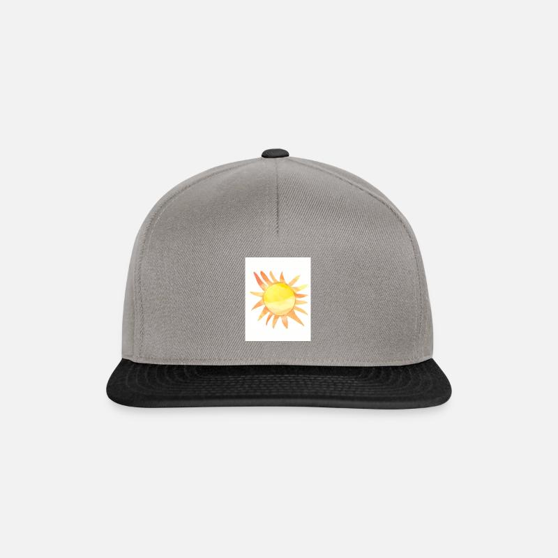 Sun 3 - Snapback Cap - Graphit/Schwarz