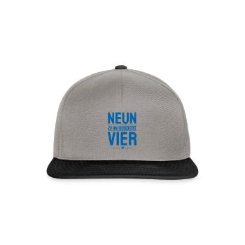 Schalke Gelsenkirchen 1904 Design Logo Ruhrpott - Snapback Cap - Graphit/Schwarz - Vorne