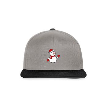 bonhomme de neige - Casquette snapback - gris graphite/noir - Devant
