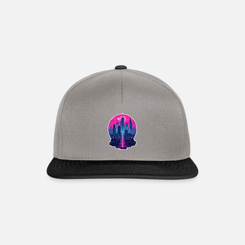 CyberCity - Snapback Cap - graphite/black