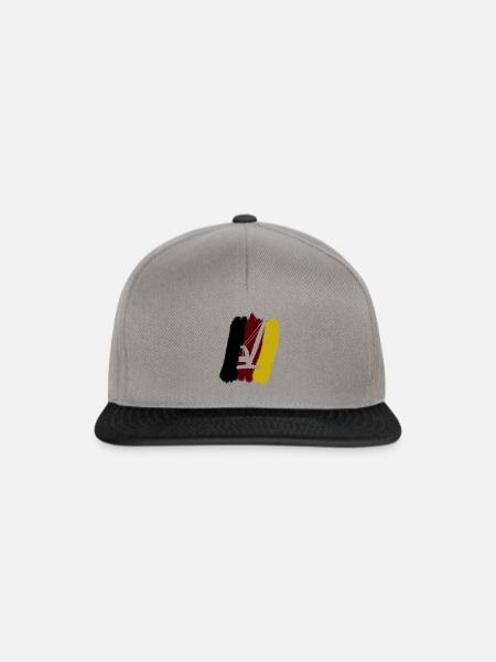 Kran Hausbau - Snapback Cap - Graphit/Schwarz