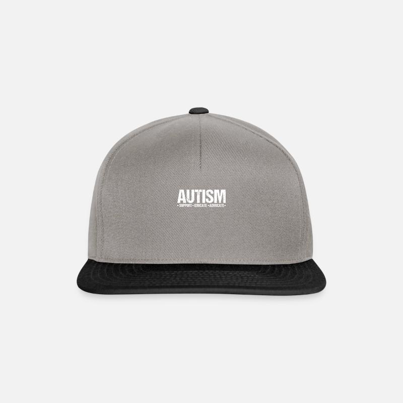 Autismus - Snapback Cap - Graphit/Schwarz