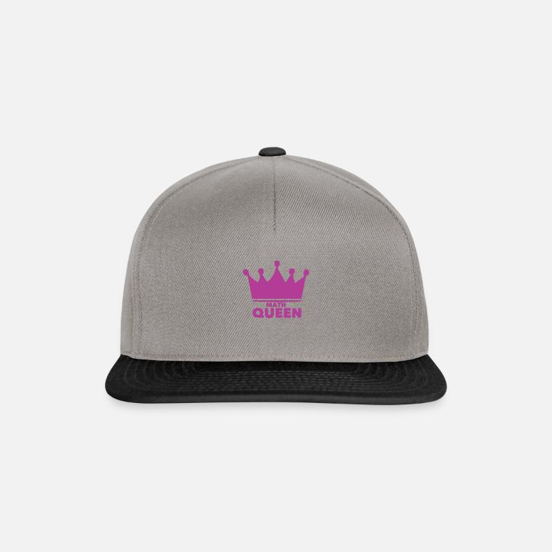 Maths - Casquette snapback - gris graphite/noir