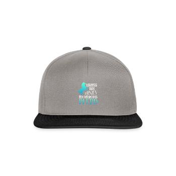 Vergiss den Prinzen ich nehm das Pferd Prinz - Snapback Cap - Graphit/Schwarz - Vorne