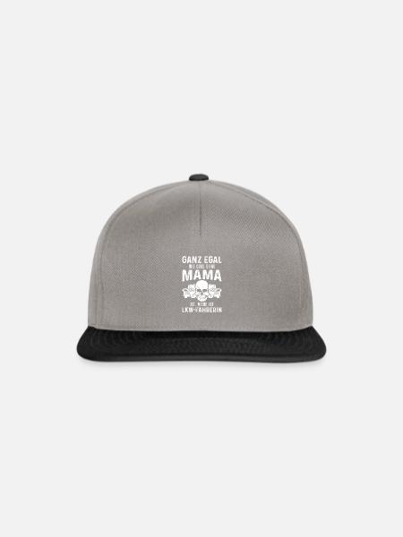 LKW Shirt · meine is LKW-Fahrerin · Geschenk - Snapback Cap - Graphit/Schwarz