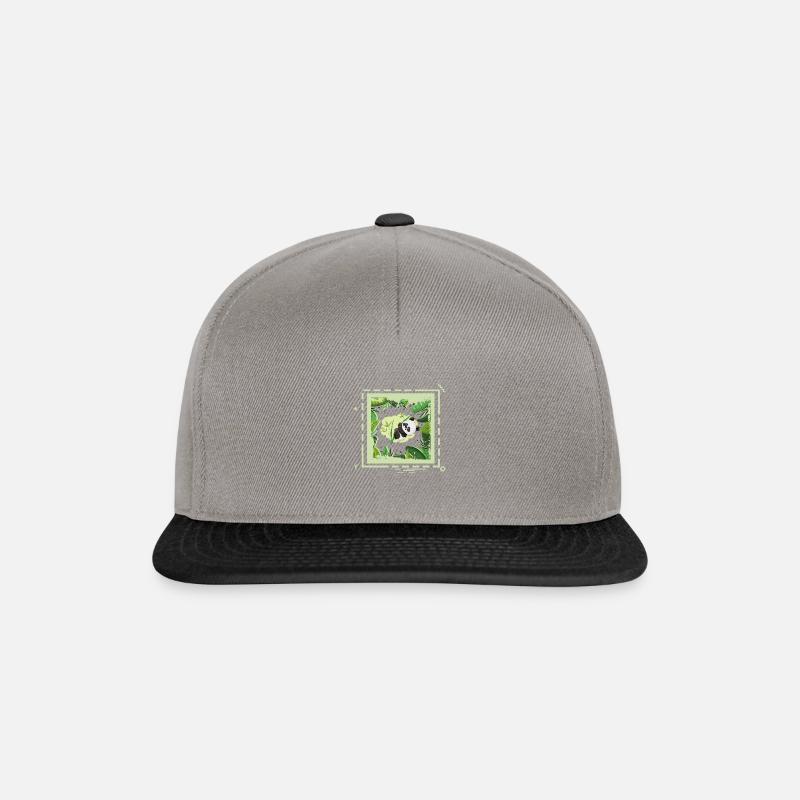 24 jungle panda - Snapback Cap - graphite/black