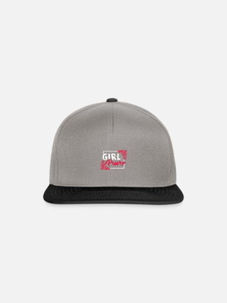 Mädchenpower - Snapback Cap - Graphit/Schwarz