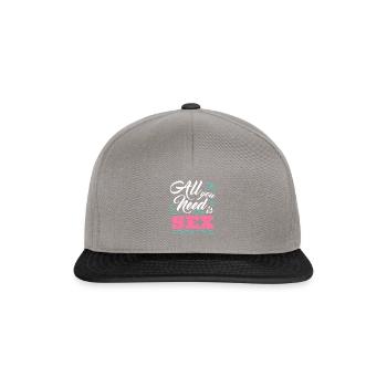 Sexe Sous-oiseaux Besoin Rallig Horny - Casquette snapback - gris graphite/noir - Devant