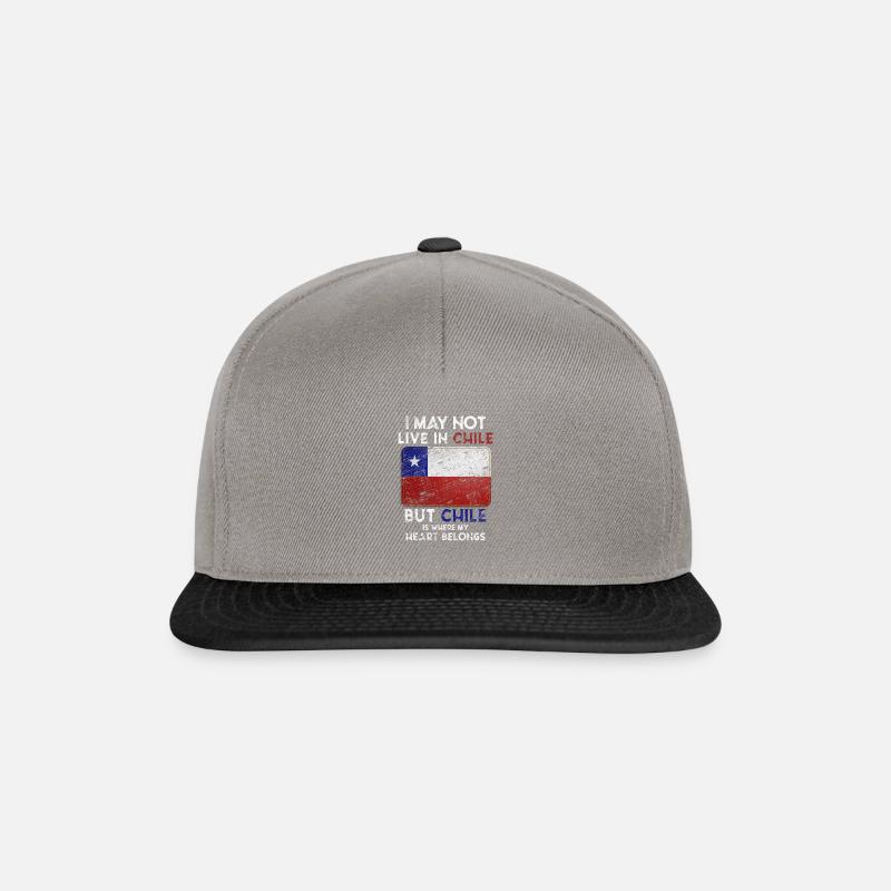 Chili - Casquette snapback - gris graphite/noir