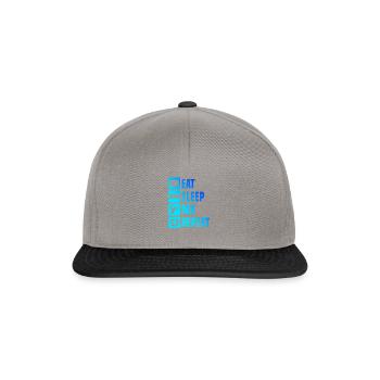 Dirt Bike Motocross Women's Dirt Biker Freestyle Mot - Snapback Cap - graphite/black - Front