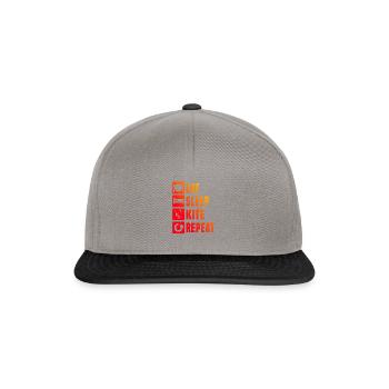 Cerf-volant homme Kitesurf femme Kitesurf - Casquette snapback - gris graphite/noir - Devant