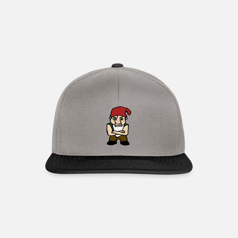 Zwerg - Snapback Cap - Graphit/Schwarz