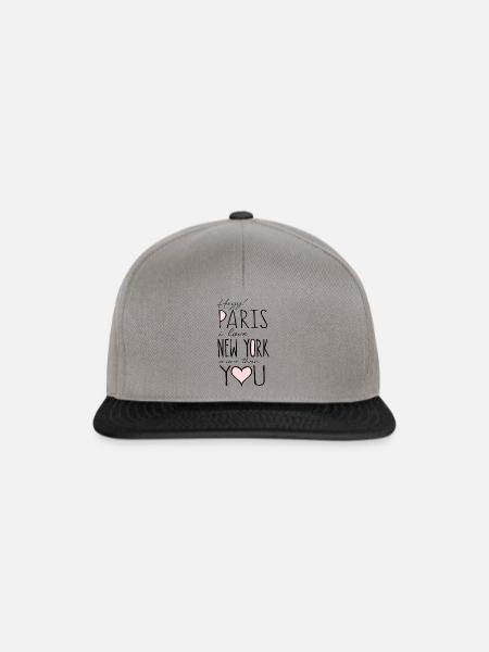 Paris - Snapback Cap - graphite/black