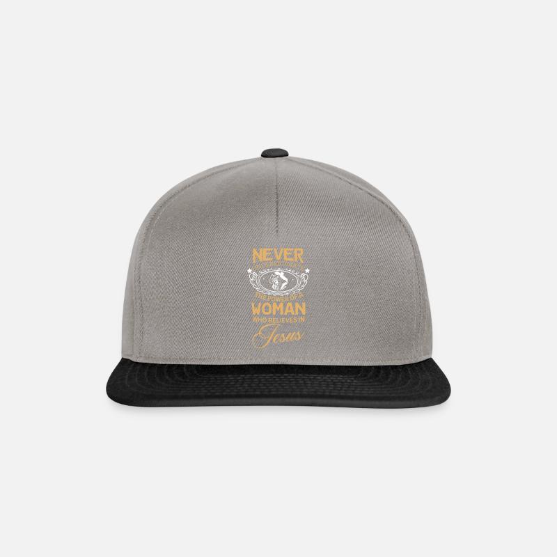 Jésus - Casquette snapback - gris graphite/noir