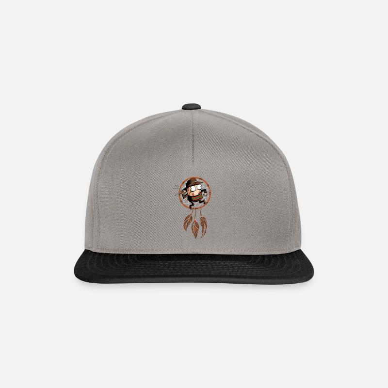 Attrapeur de rêves - Casquette snapback - gris graphite/noir