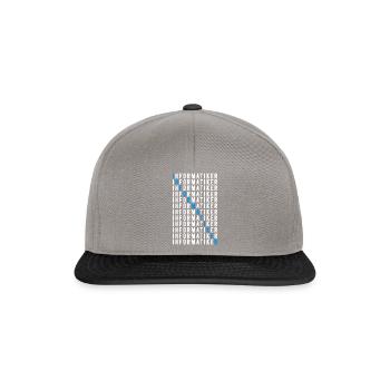 Informatiker - Snapback Cap - Graphit/Schwarz - Vorne