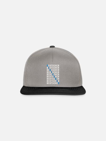 Deutscher - Snapback Cap - Graphit/Schwarz