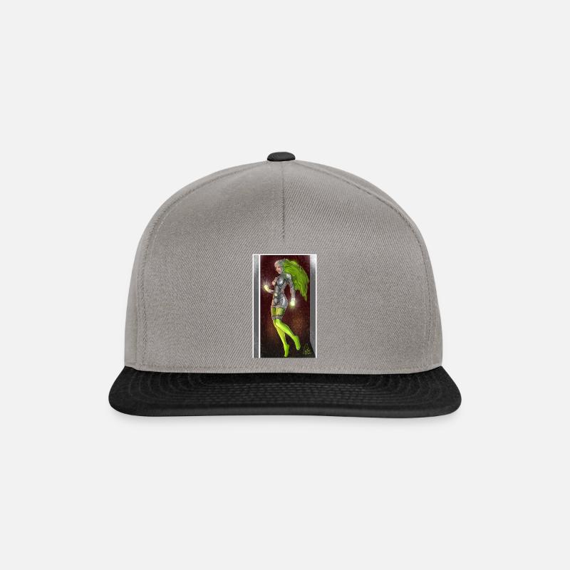green - Snapback Cap - Graphit/Schwarz