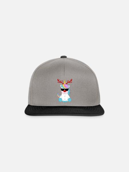 Rudolf das Einhorn - Snapback Cap - Graphit/Schwarz