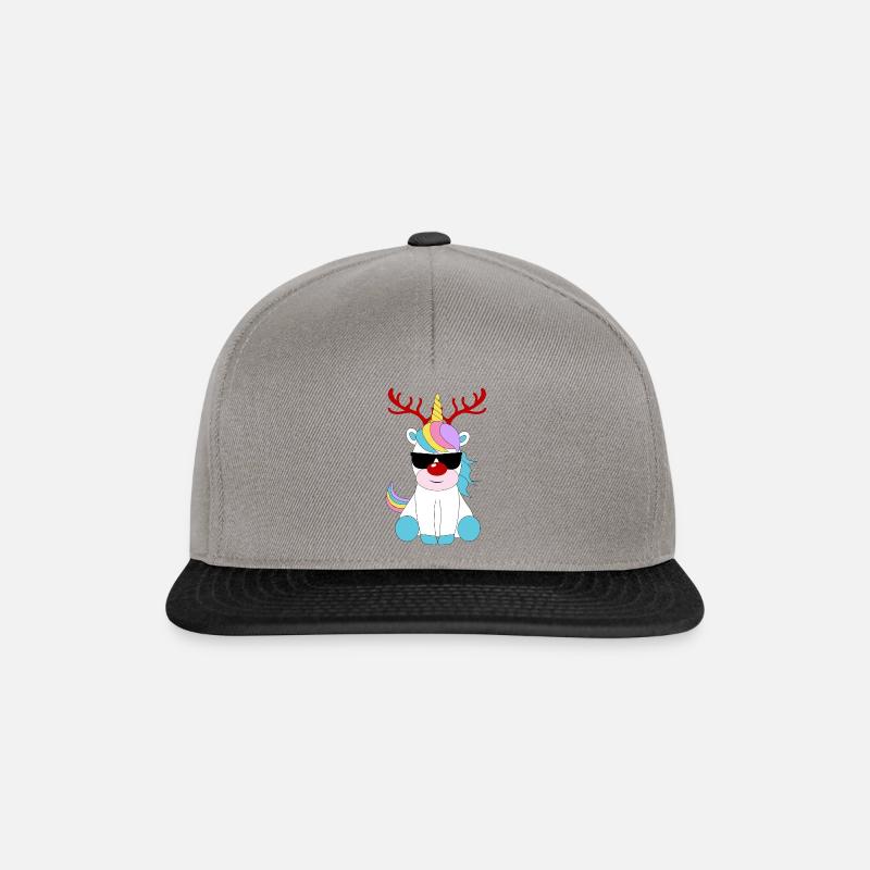 Rudolf das Einhorn - Snapback Cap - Graphit/Schwarz