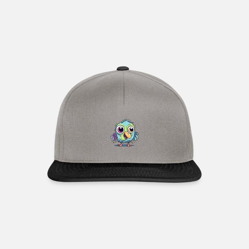 Verpeilter Vogel - Snapback Cap - Graphit/Schwarz