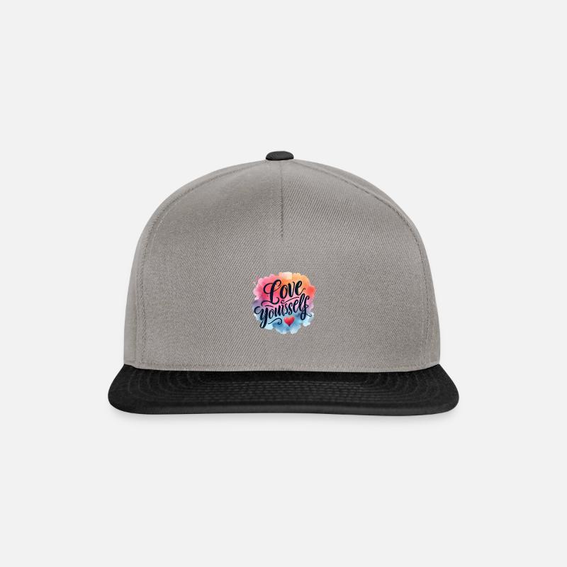 Self-acceptance Love yourself - Snapback Cap - graphite/black
