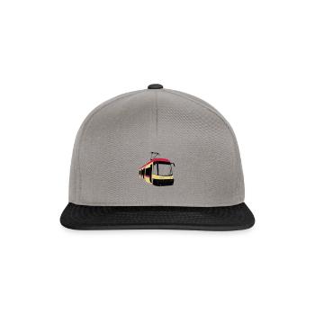 Danziger Straßenbahn - Snapback Cap - Graphit/Schwarz - Vorne
