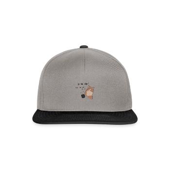 Grumpy Kitty - Snapback Cap - graphite/black - Front