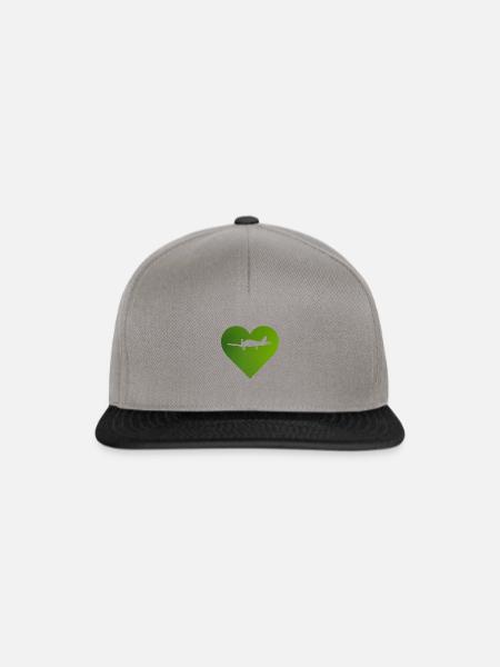 Flugzeug Aerospace Luftfahrt - Snapback Cap - Graphit/Schwarz