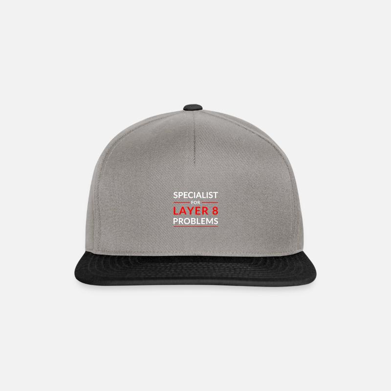 Specialist for layer 8 - Snapback Cap - graphite/black