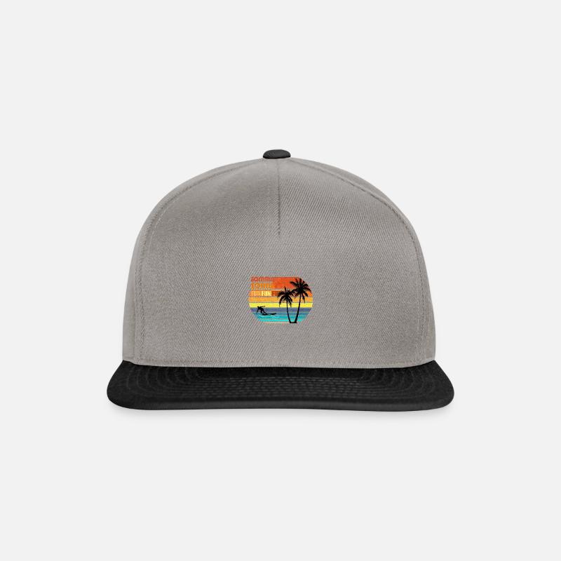 Sommer Sonne Surfing Fun Fun Fun - Snapback Cap - Graphit/Schwarz