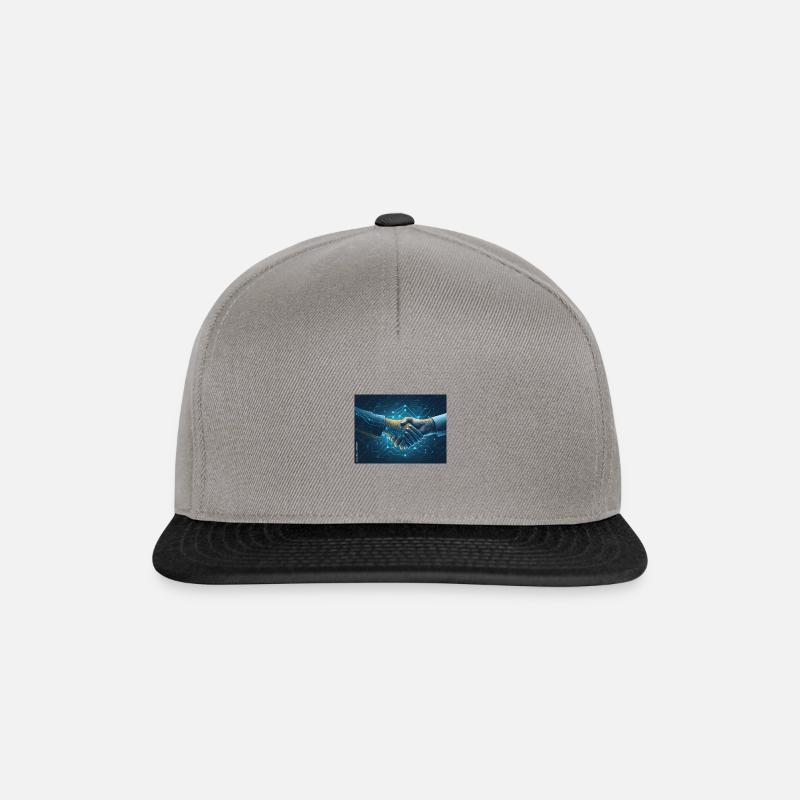 IMG 3346 - Casquette snapback - gris graphite/noir