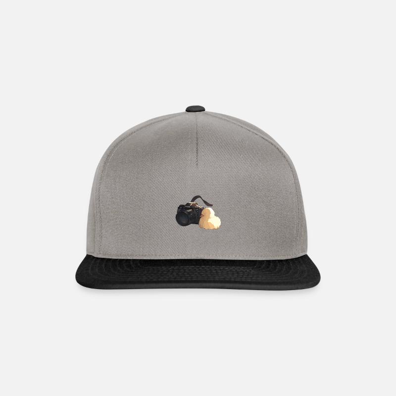 Curious Chick Explores Photography - Snapback Cap - graphite/black