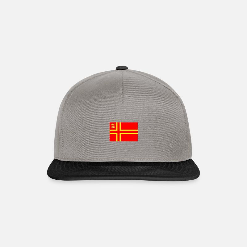 drapeau normand - Casquette snapback - gris graphite/noir