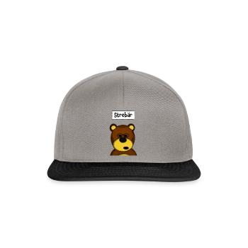 StreBÄR Bär - Snapback Cap - Graphit/Schwarz - Vorne