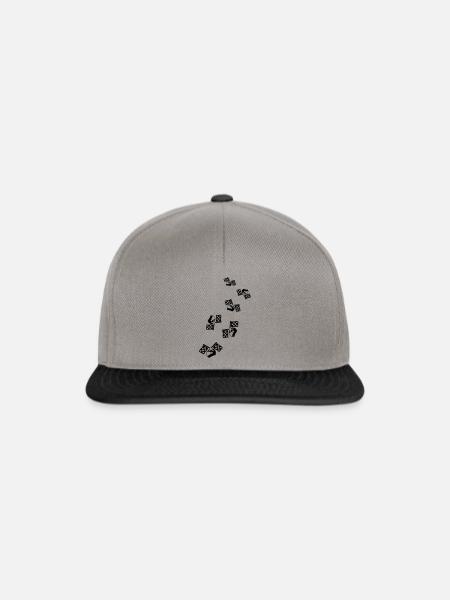 Rennfahrer helm - Snapback Cap - Graphit/Schwarz